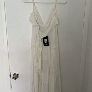 White BoHo maxi dress